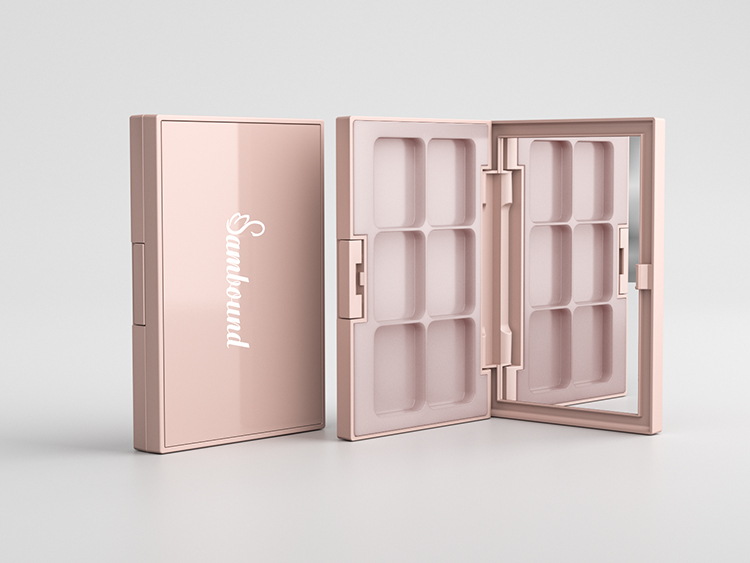 6色眼影盤空盤遮瑕盤包材定制