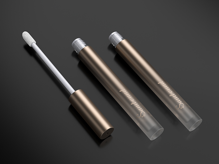 磨砂漸變空唇彩管注塑加工